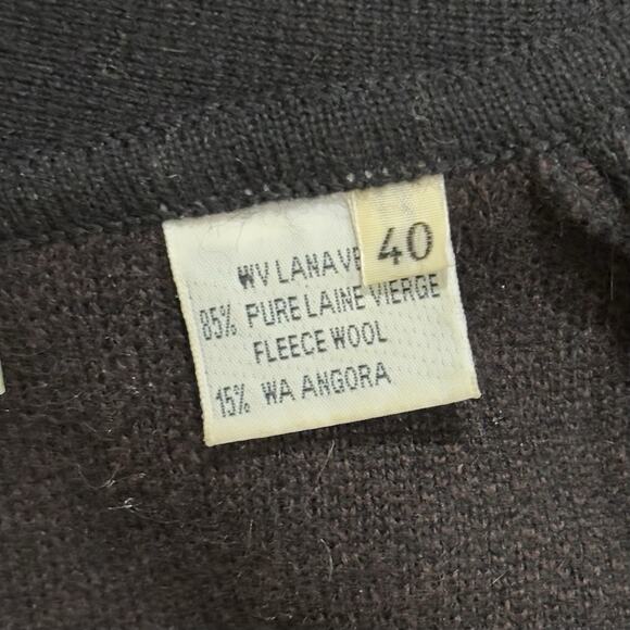 Vintage Sonia Rykiel Size L (40) Wool + Angora Cardigan Coatigan - Made in Italy - Picture 6 of 11